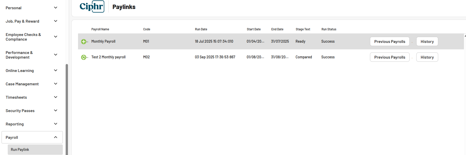 Paylink - Running a Paylink – Ciphr
