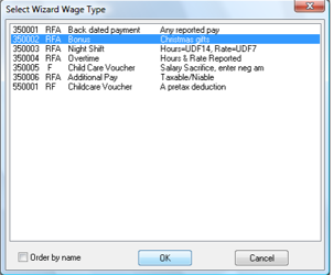 Payroll menu showing Wage Type Wizard submenu with Copy Wage Type option highlighted