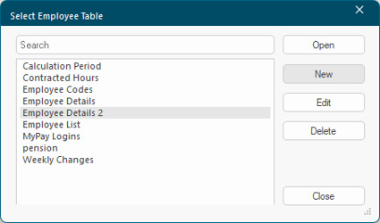 Column set list showing the newly saved column set available for selection