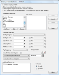 New untitled table definition ready to be named and saved